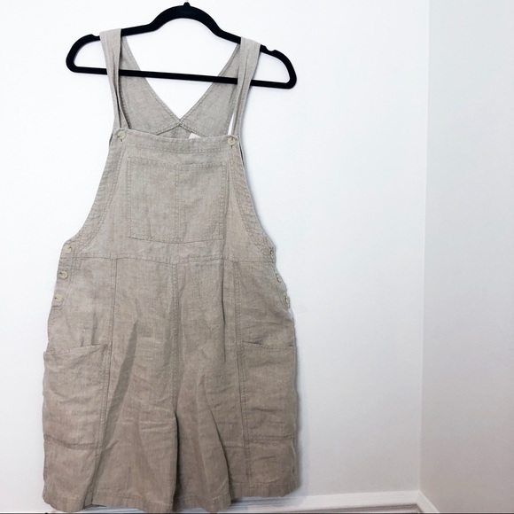 flowy overall shorts